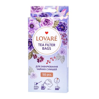 Фільтр-пакети для чаю Lovare X 50шт