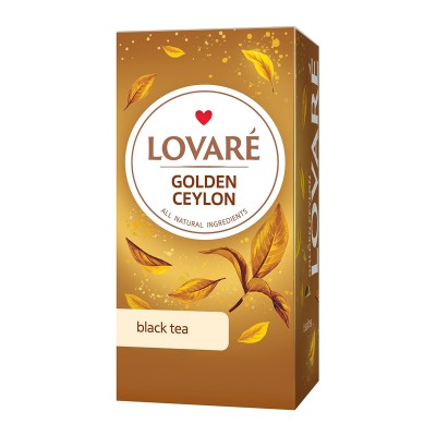 Чай черный пакетированный Lovare Golden Ceylon 2г X 24шт