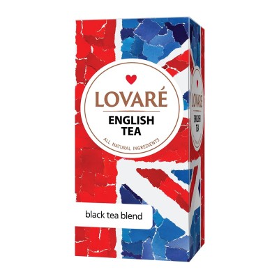 Чай черный пакетированный Lovare TRAVEL English Tea 2г X 24шт