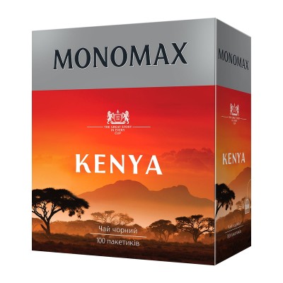 Чай черный пакетированный Мономах Kenya 2г X 100ш