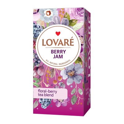 Чай пакетований Lovare Berry Jam 1,5г X 24шт