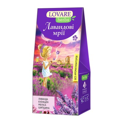 Чай пакетированный Lovare Лавандовые мечты 1,8г X 20шт