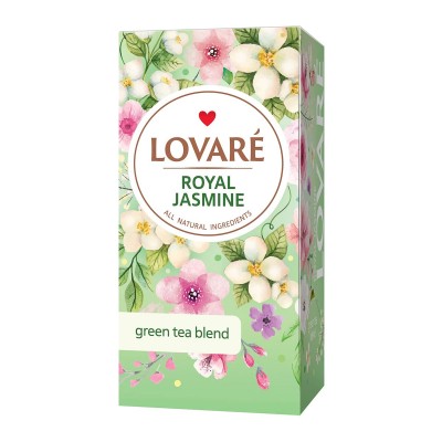 Чай зелений пакетований Lovare Royal Jasmine 1,5г X 24шт