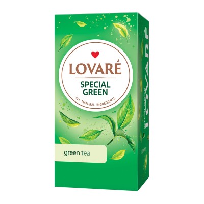 Чай зелений пакетований Lovare Special Green 1,5г X 24шт