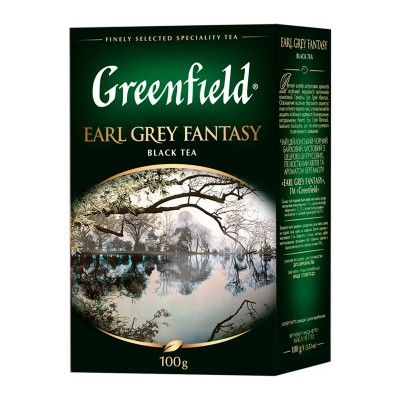 Чай черный листовой Гринфилд (Greenfield) Earl Grey Fantasy 100г