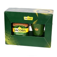 Кофе растворимый Jacobs "Monarch" 190 гр. + чашка