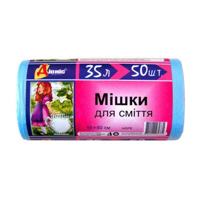 Пакеты для мусора Дионис 35 л 50 шт. 