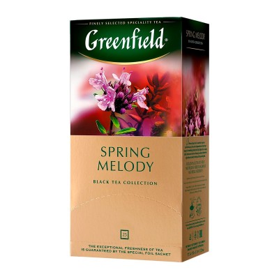 Чай чорний пакетований Грінфілд (Greenfield) Spring Melody 1,5г X 25шт