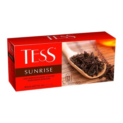 Чай пакетированный TESS "Sunrise" 1.5 гр.х25 пак.