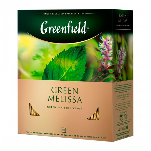 Чай пакетированный Greenfield Greenfield "Green Melissa" 1.5 г.х100 пак.
