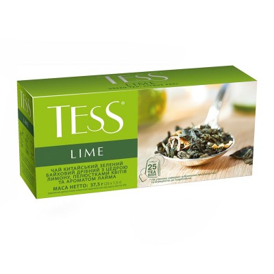 Чай пакетированный ТESS "Lime" 1.5 г.х25 пак.