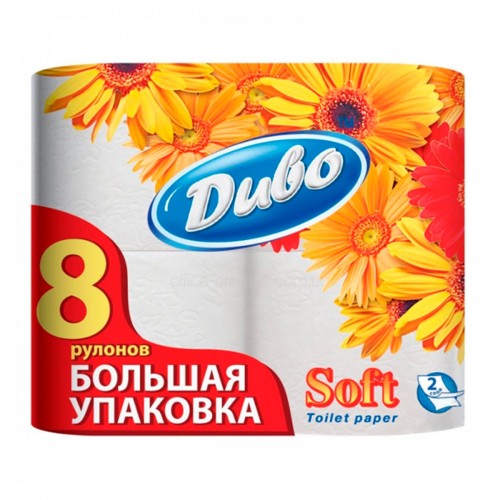 Туалетная бумага Диво Soft 8 рул/пак.