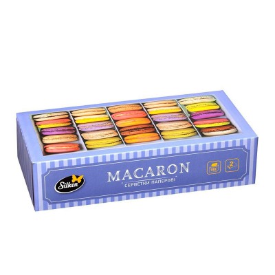 Салфетки косметические в коробке SILKEN "MACARON" 100 шт. 