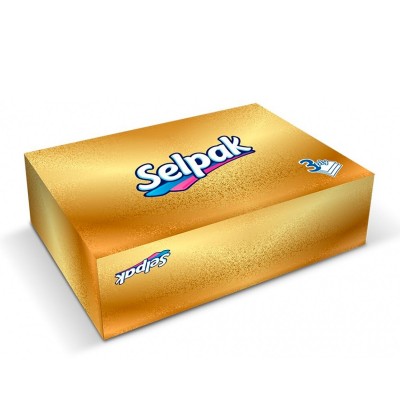 Салфетки гигиенические в коробке SELPAK 70 шт