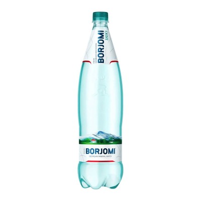 Вода минеральная Borjomi (Боржоми) сильногазированная ПЭТ 1,25 л X 6шт