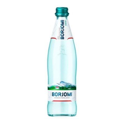 Упаковка минеральной воды Borjomi стекло с/газ 0.5 л.х12 шт.